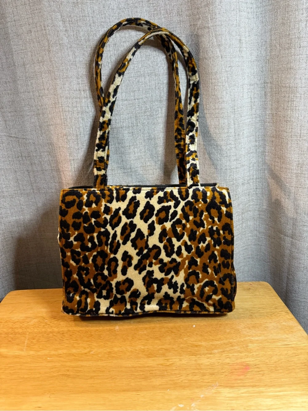 kate spade Leopard-Print Velvet Top-Handle Tote - Brown & Black